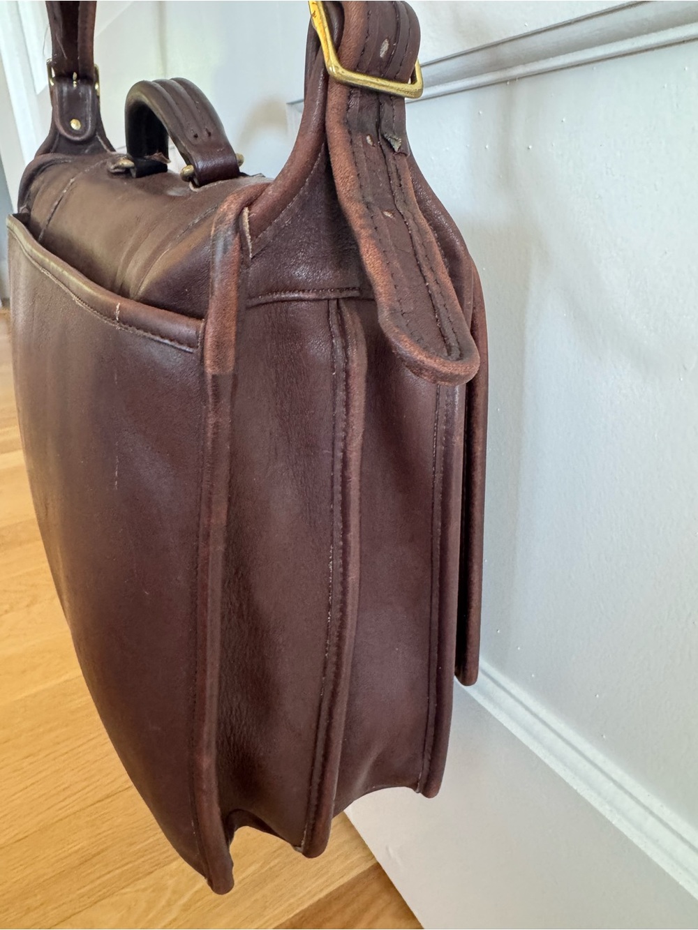 Coach Vintage Essex Legacy Leather Briefcase Messenger Laptop Bag Brown - Picture 6 of 16